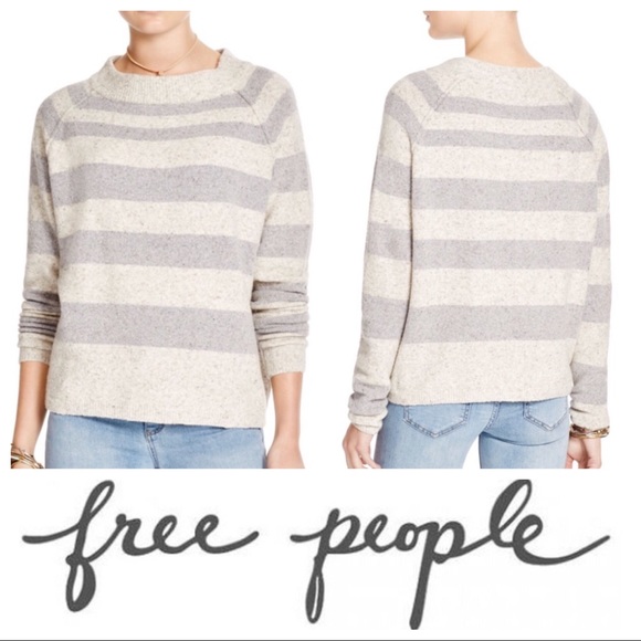 Free People Sweaters - NWOT Free People | Bubble Striped Sweater Medium